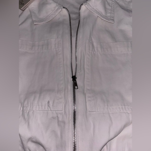 Elan NWT Love Match Off White Denim Jumpsuit - Picture 6 of 10